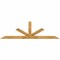 Ekena Millwork Saratoga Rough Sawn Timber Gable Bracket, Western Red Cedar, 84"W x 24"H x 4"D x 4"F, 7/12 Pitch GBW084X24X0404SAR00RWR - alternate 1